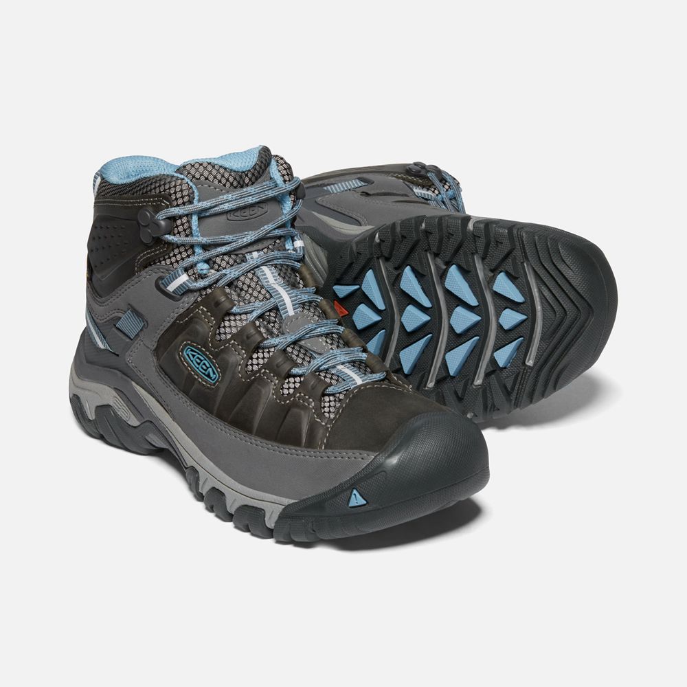 Bottes de Randonnée Keen Femme Noir Marron | Targhee Iii Waterproof Mid | JHVRG-0741